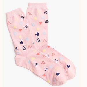 NWT J. Crew Heart Trouser Socks